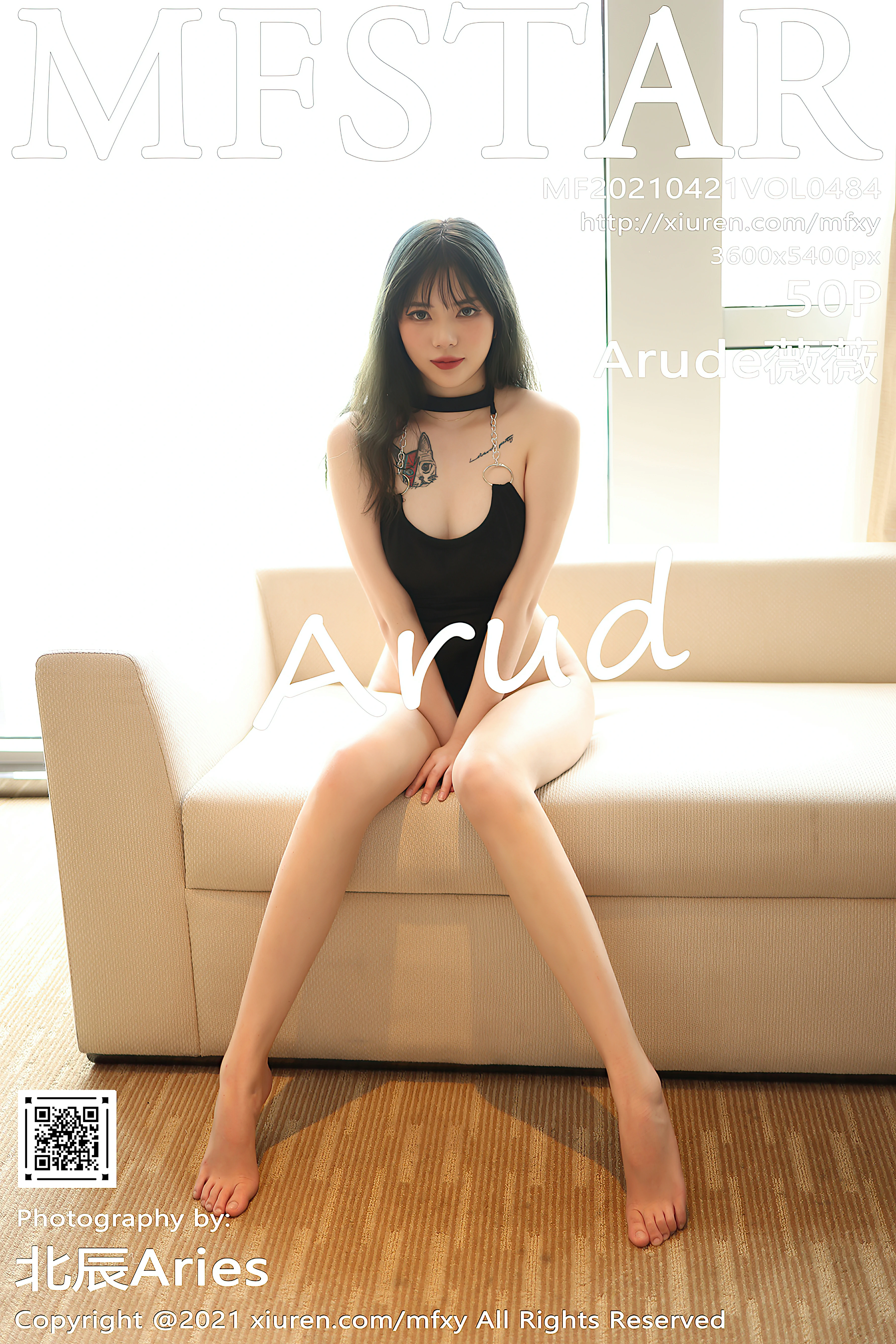 [MFStar模范学院]MF20210421VOL0484 Arude薇薇 黑色连体比基尼泳装性感私房写真集-看套图