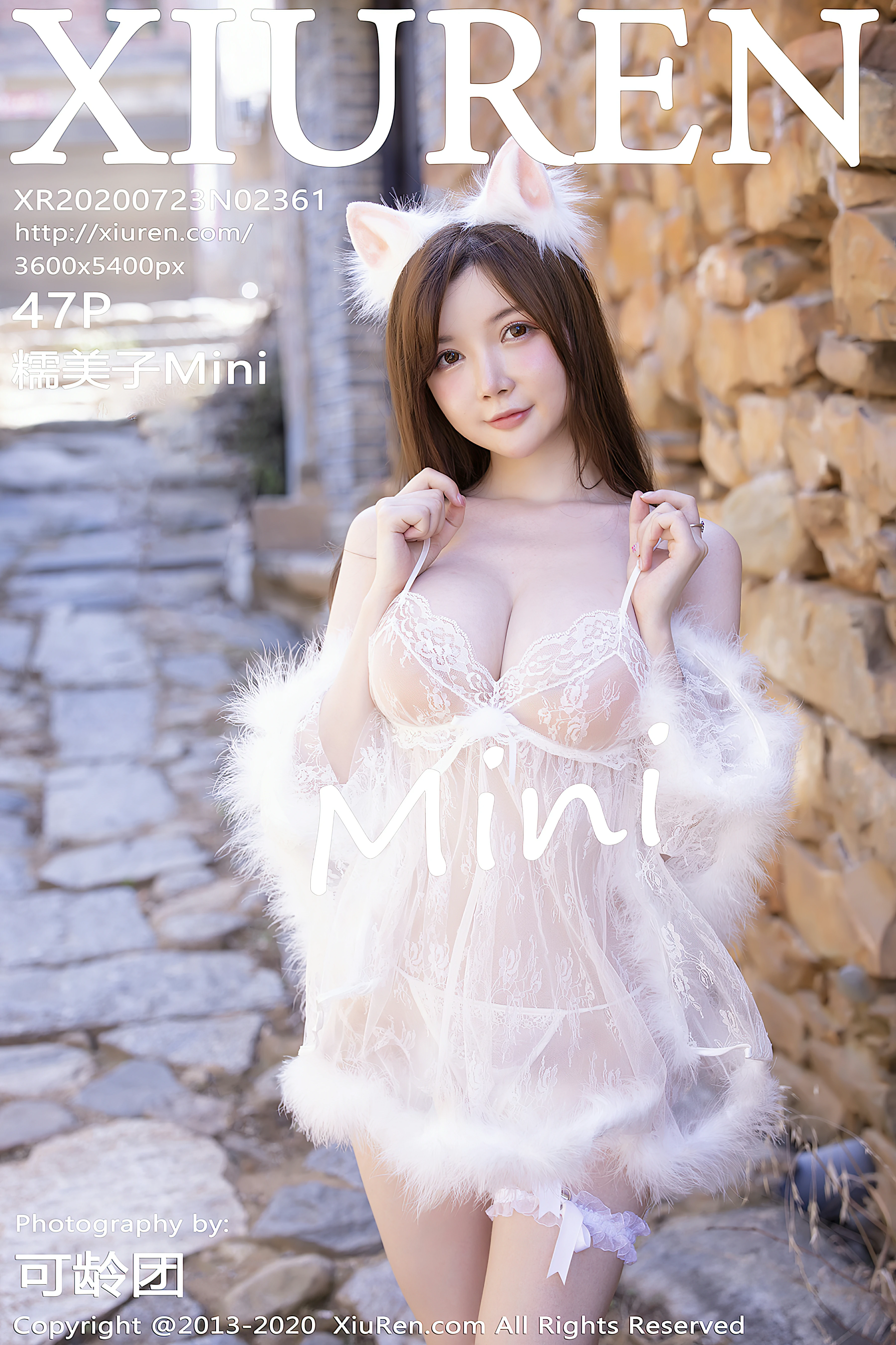 [XiuRen秀人网]XR20200723N02361 糯美子Mini 白色透视情趣内衣性感私房写真集-看套图