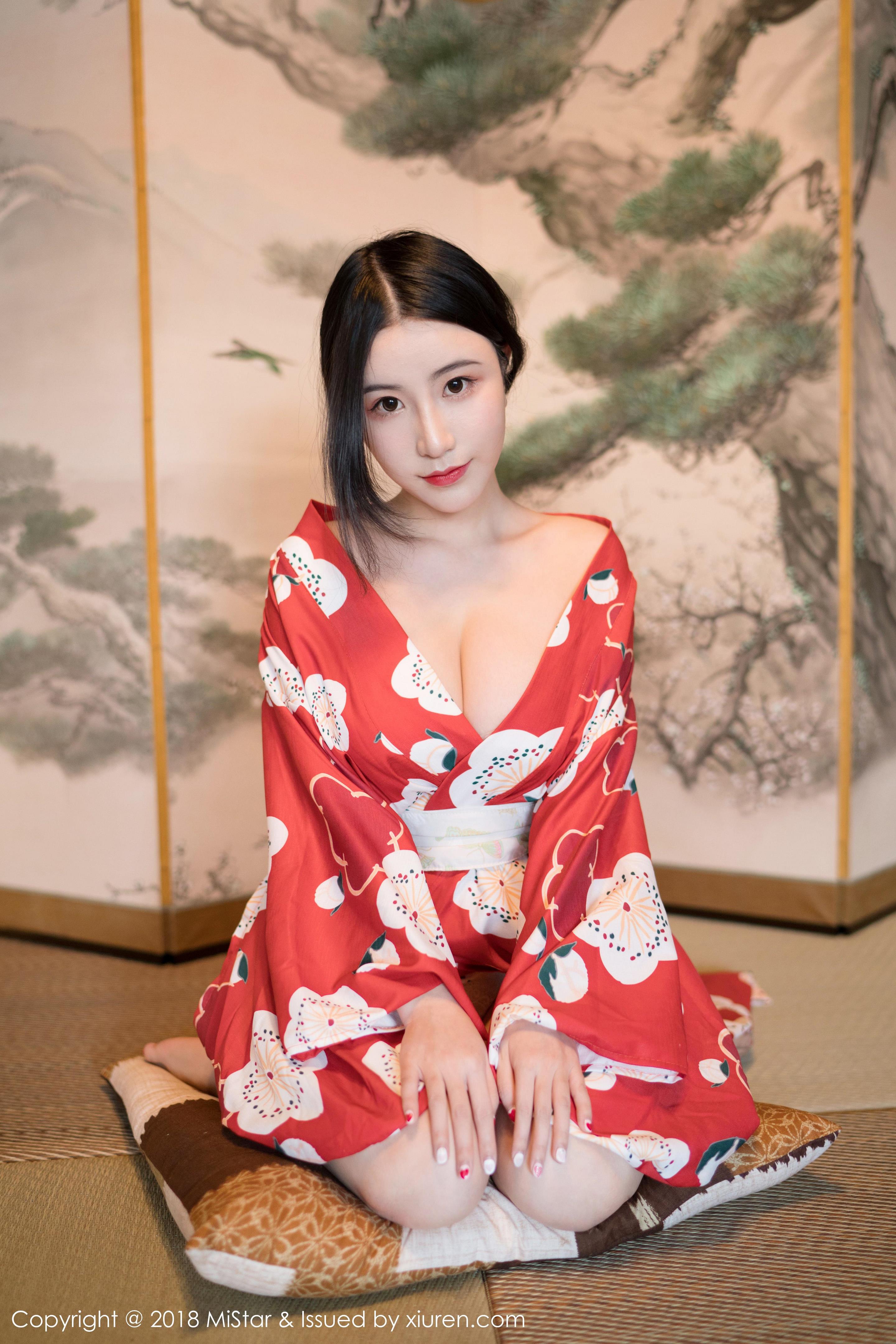 [MiStar魅妍社]MS20180205VOL0210 谢芷馨Sindy 红色性感和服与半裸玉体私房写真集-秀人网论坛-免费套图-看套图